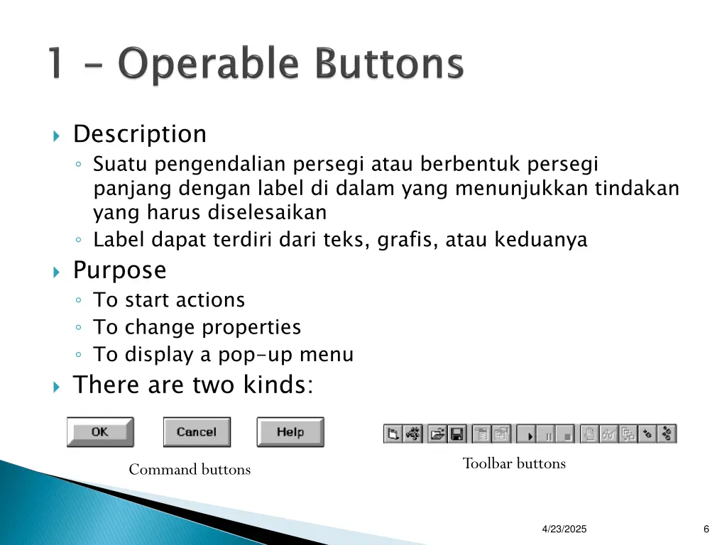 description suatu pengendalian persegi atau