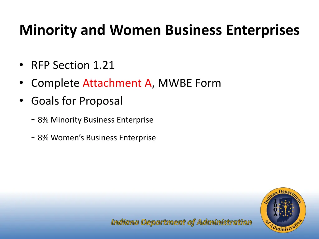 minority and women business enterprises