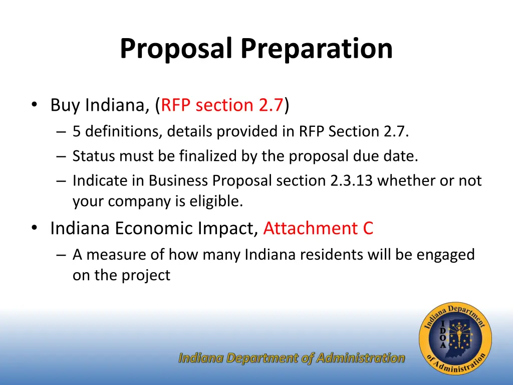 proposal preparation