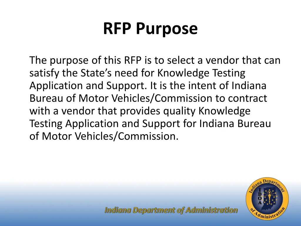 rfp purpose