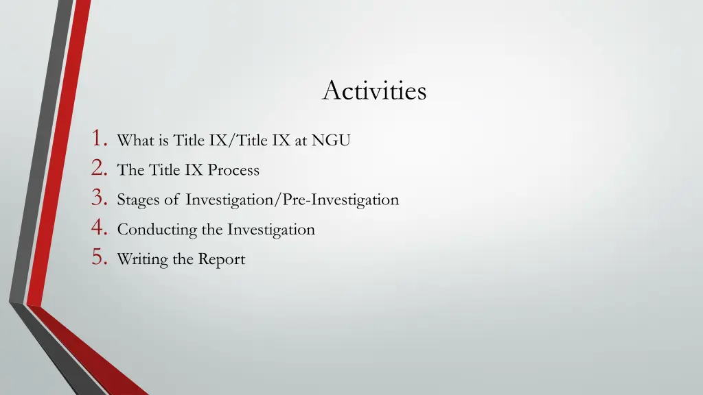 activities