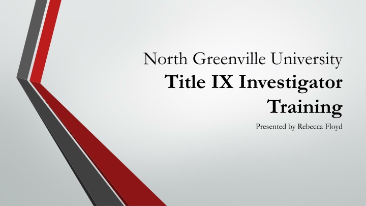 north greenville university title ix investigator