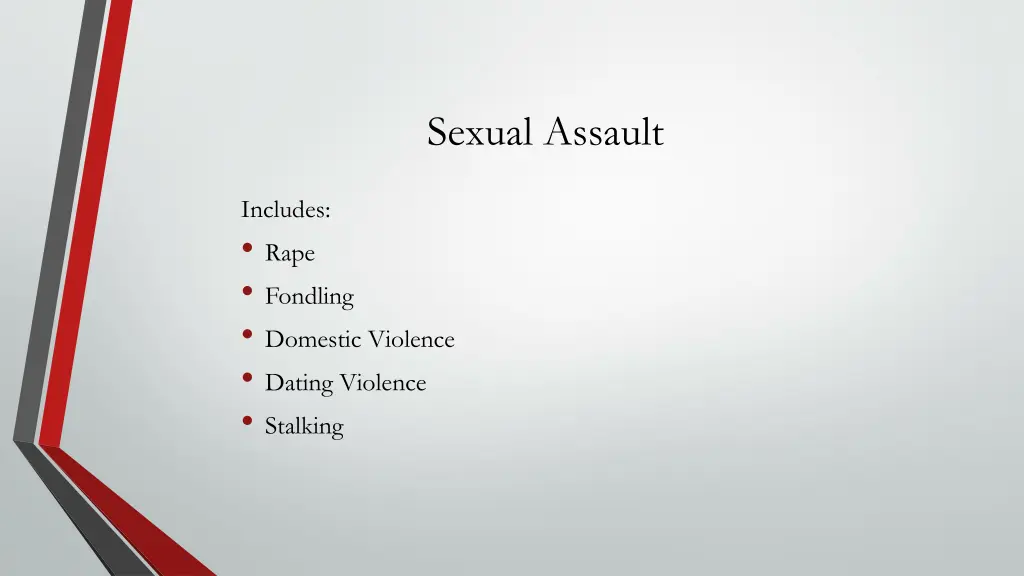 sexual assault