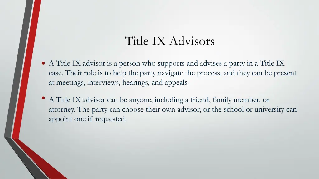 title ix advisors