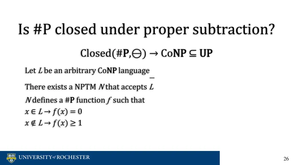 is p closed under proper subtraction 15