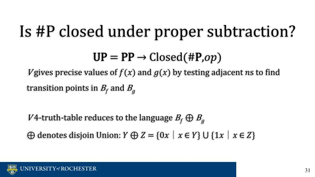 is p closed under proper subtraction 20
