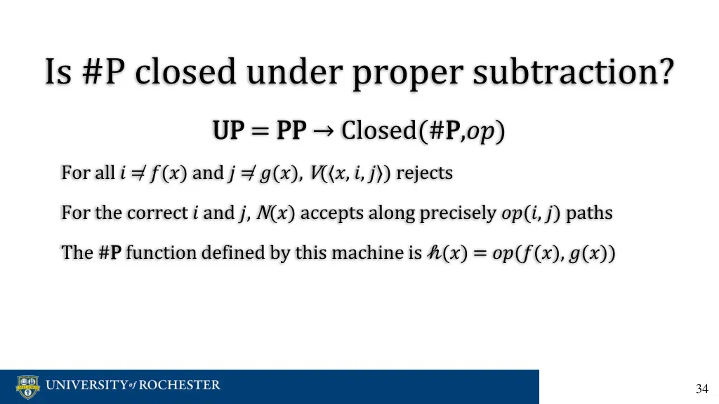 is p closed under proper subtraction 23