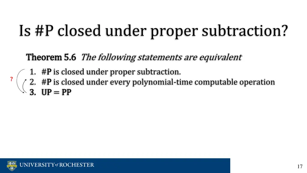 is p closed under proper subtraction 7