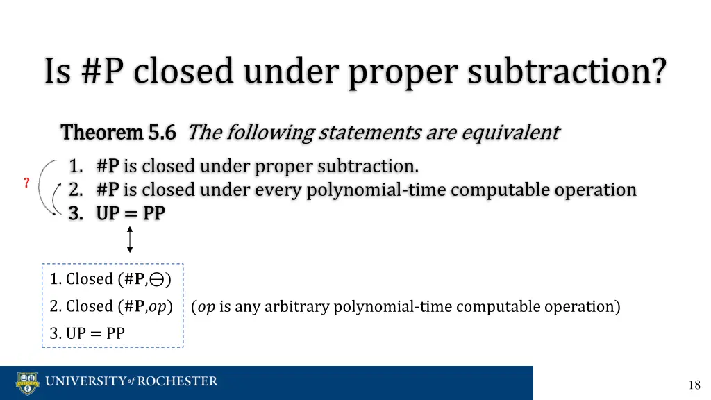 is p closed under proper subtraction 8