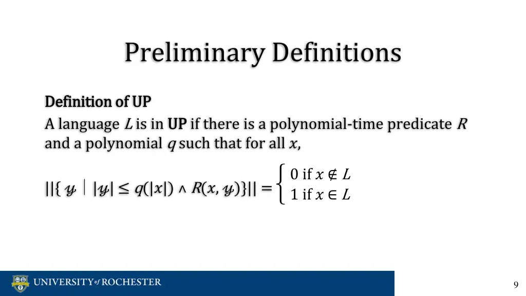 preliminary definitions 1