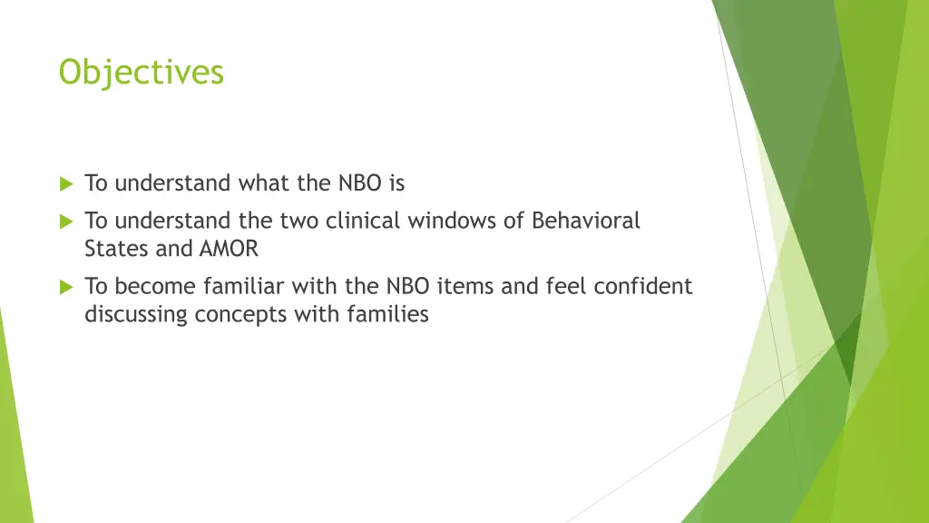 objectives