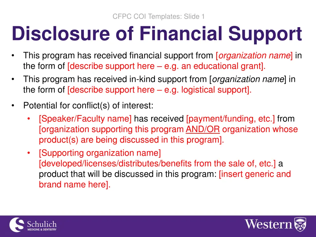 cfpc coi templates slide 1