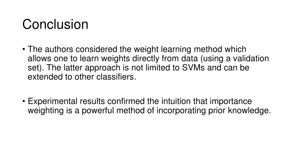 conclusion
