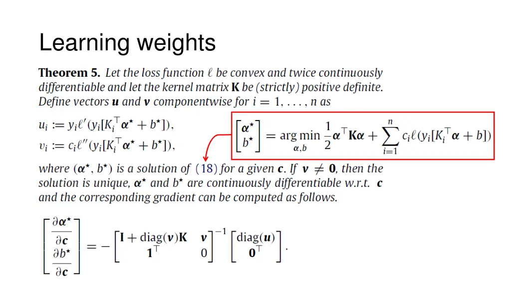 learning weights 1