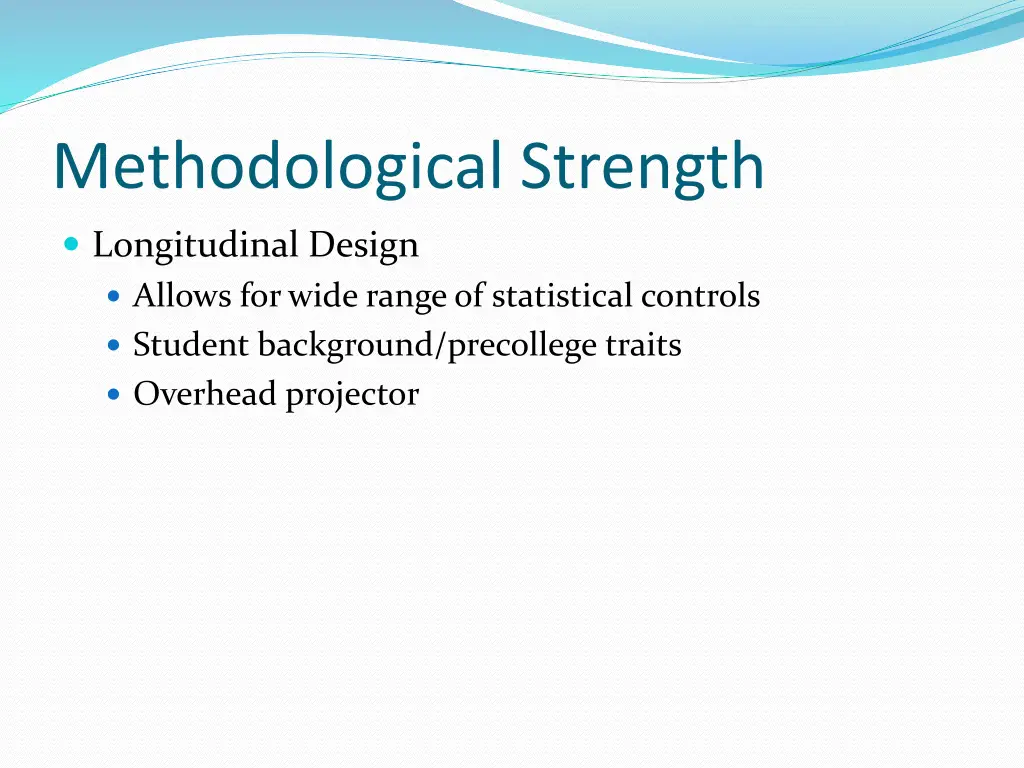 methodological strength