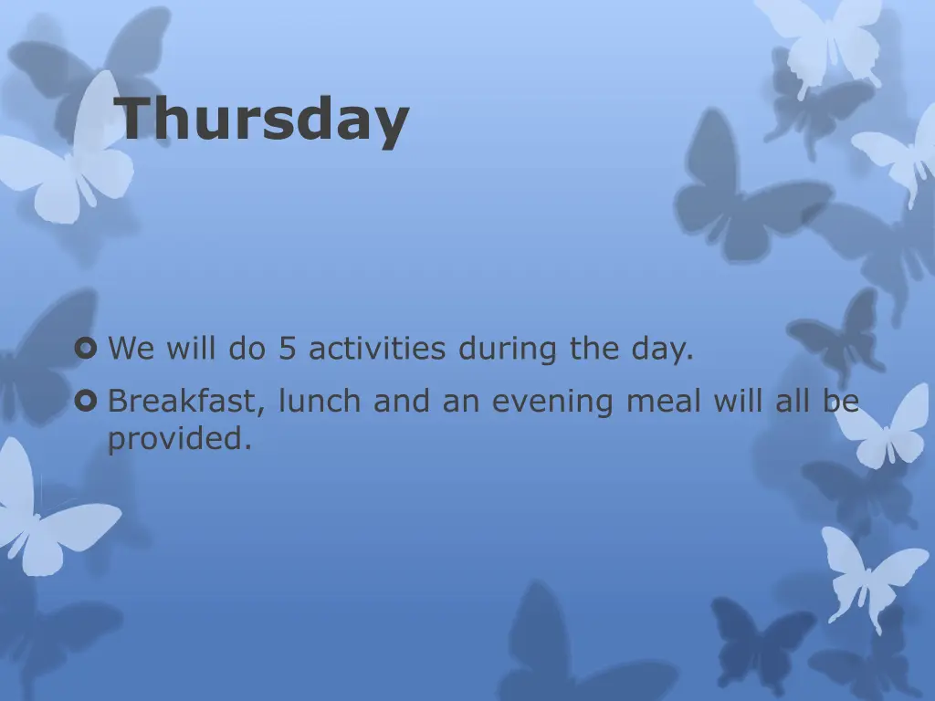 thursday