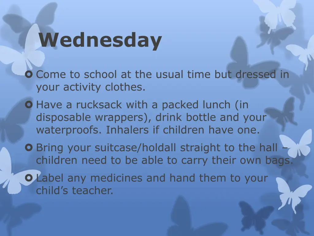wednesday