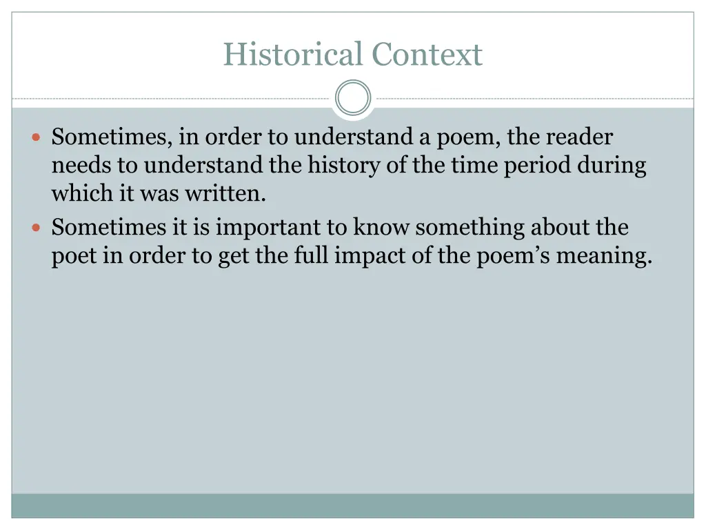 historical context