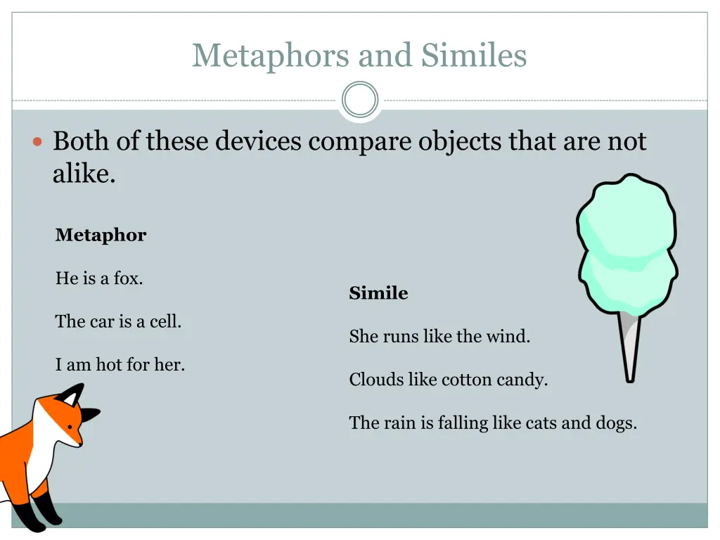 metaphors and similes
