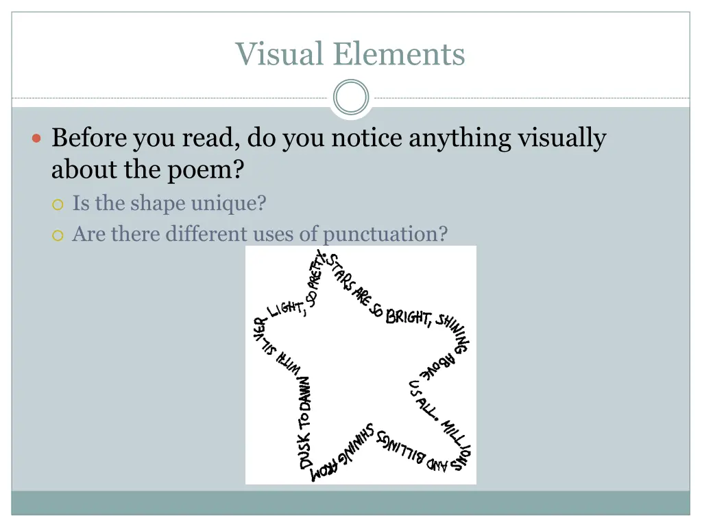 visual elements