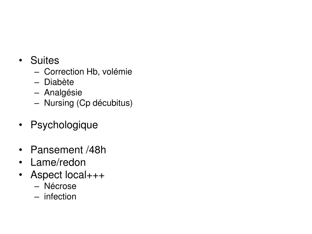 suites correction hb vol mie diab te analg