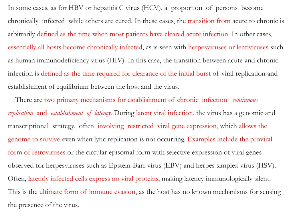 in some cases as for hbv or hepatitis c virus