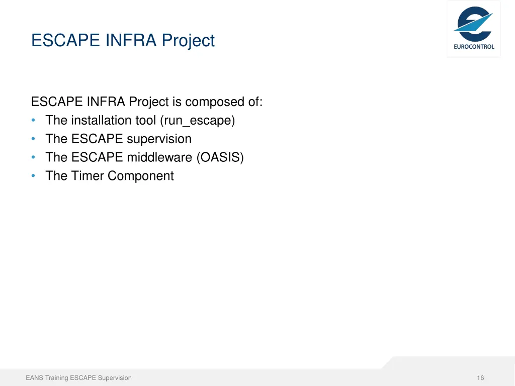 escape infra project
