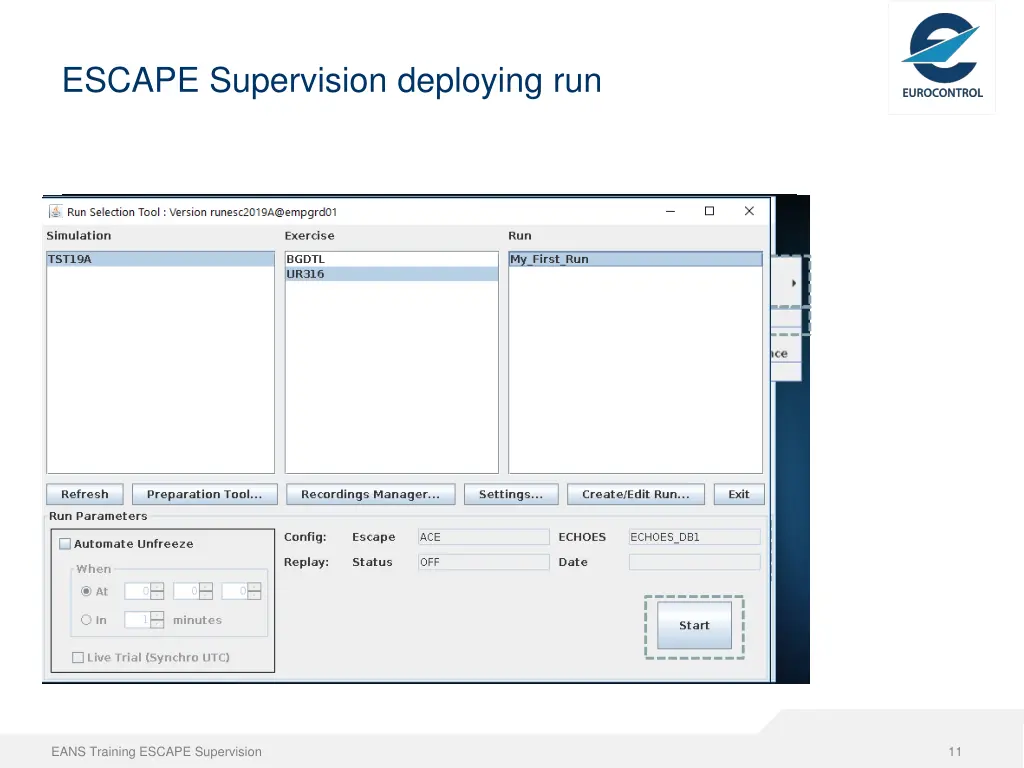 escape supervision deploying run