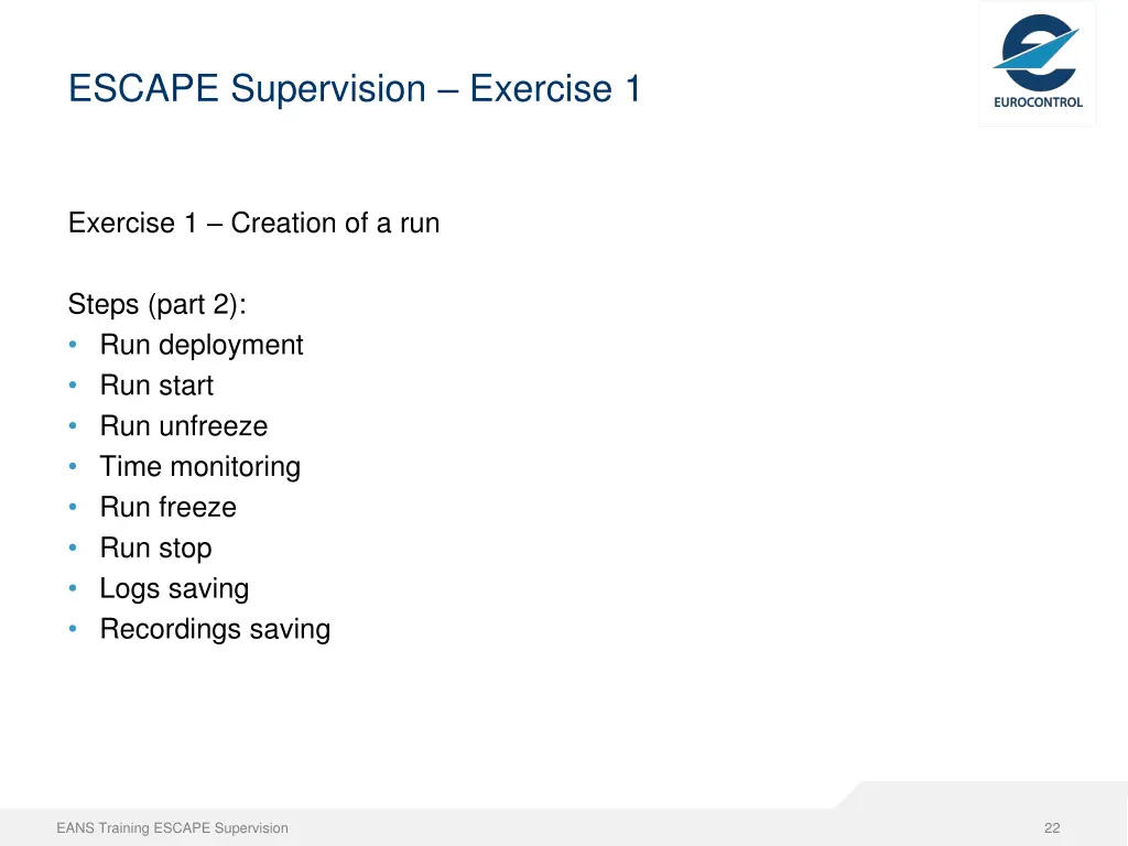escape supervision exercise 1 1