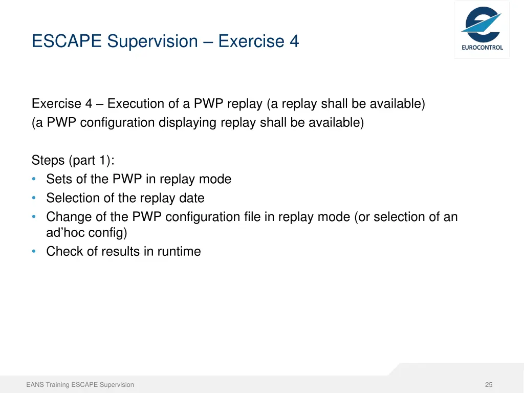 escape supervision exercise 4