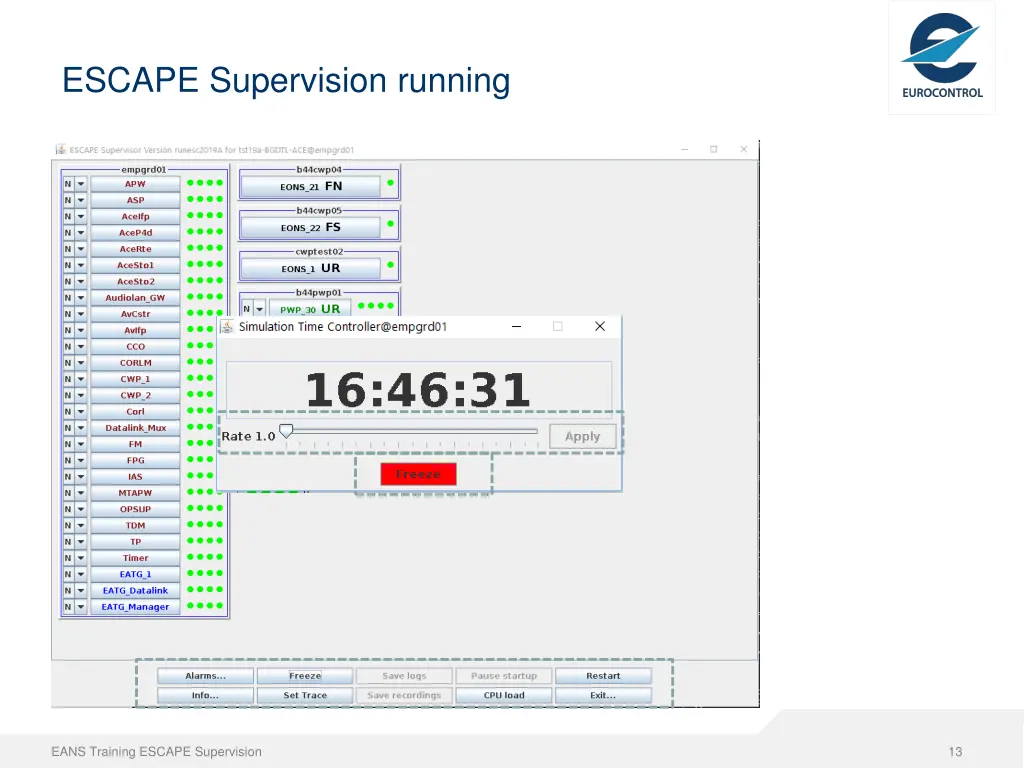 escape supervision running