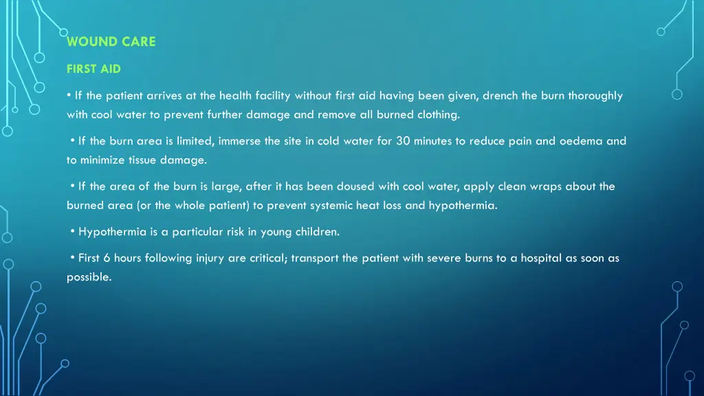 wound care