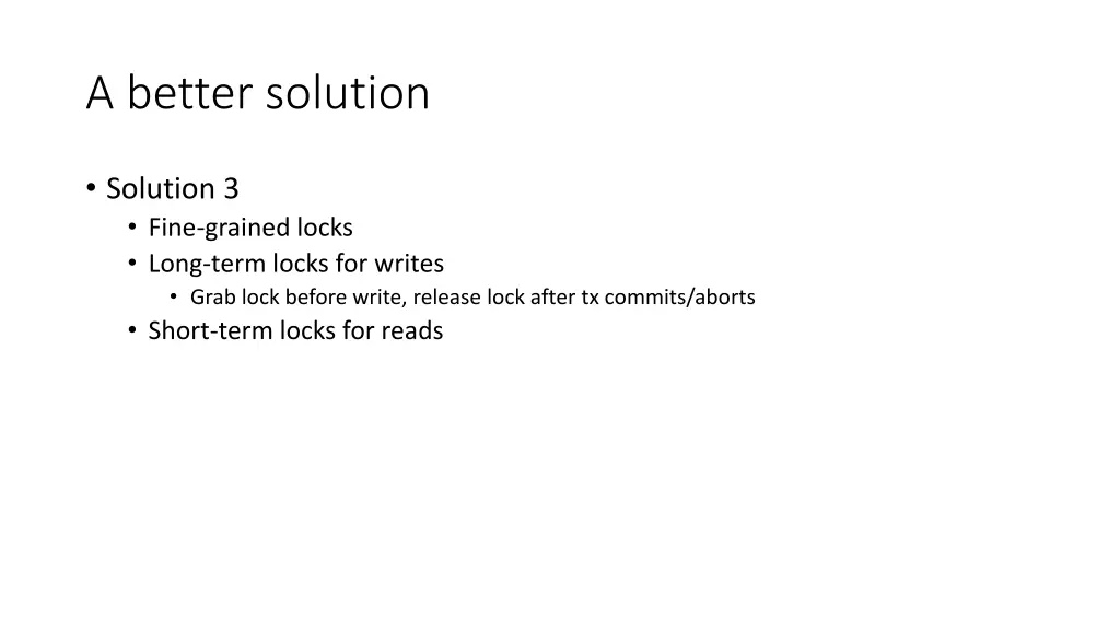 a better solution