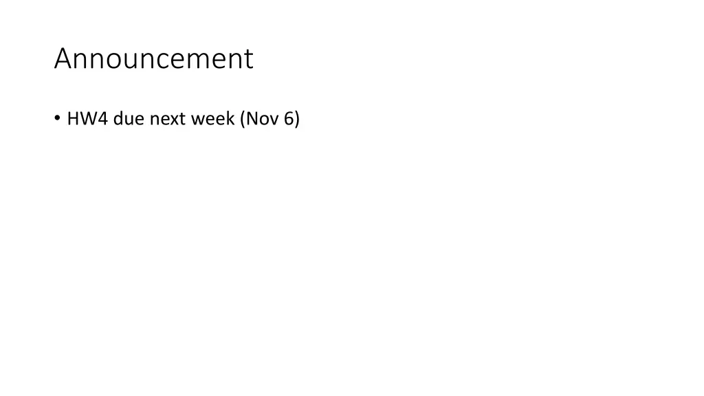 announcement
