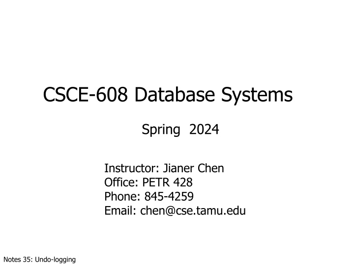 csce 608 database systems