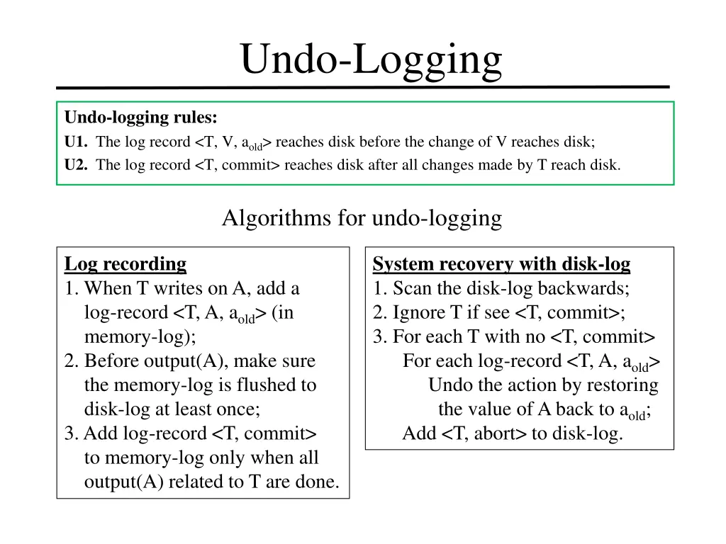 undo logging 6