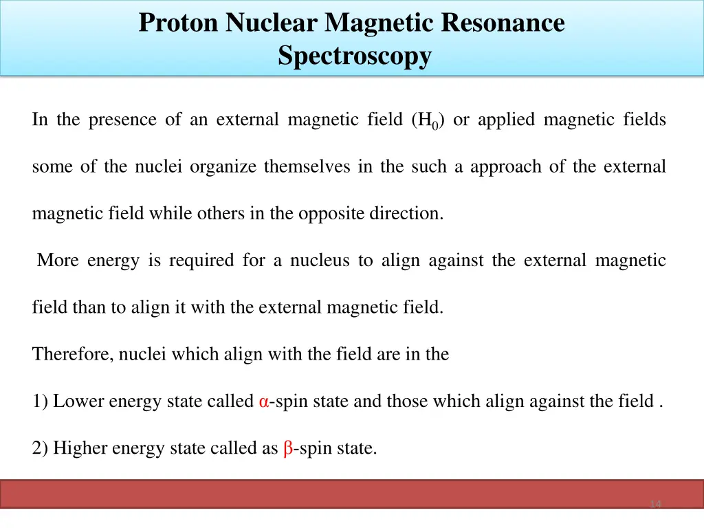 proton nuclear magnetic resonance spectroscopy 11