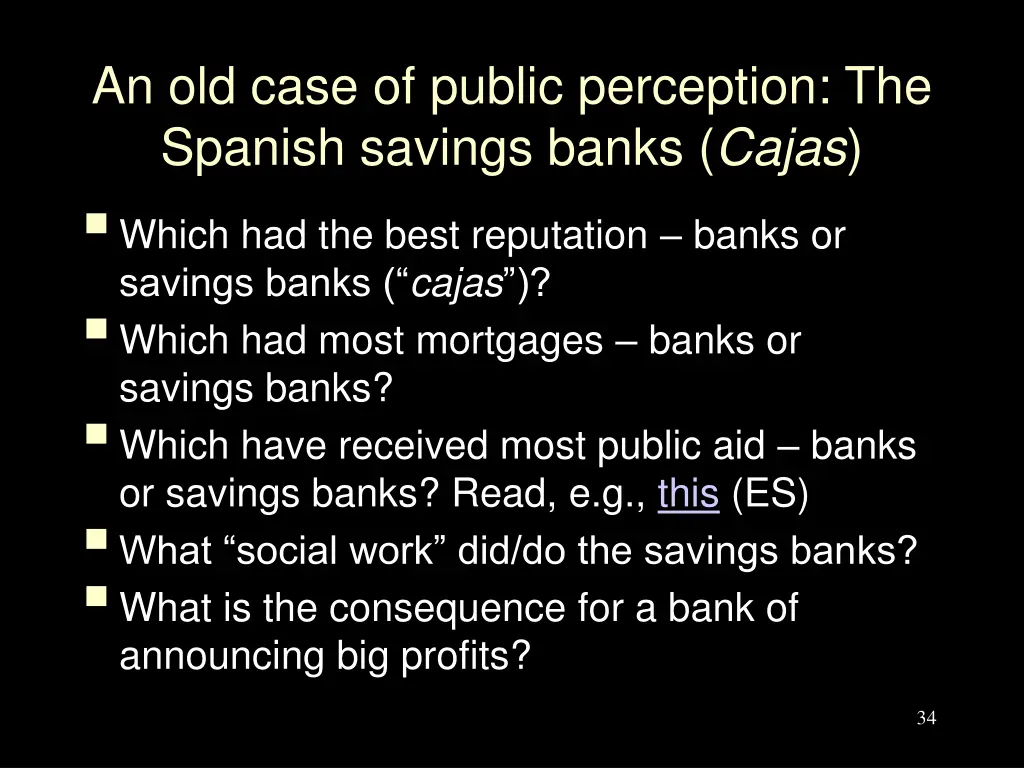 an old case of public perception the spanish