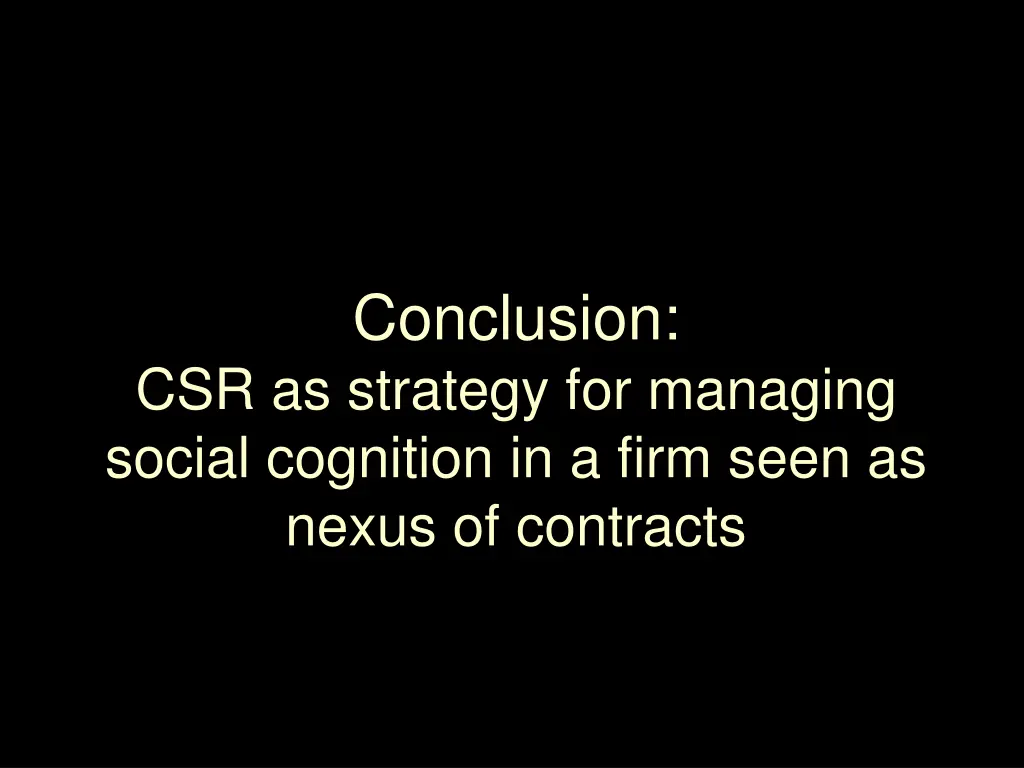 conclusion