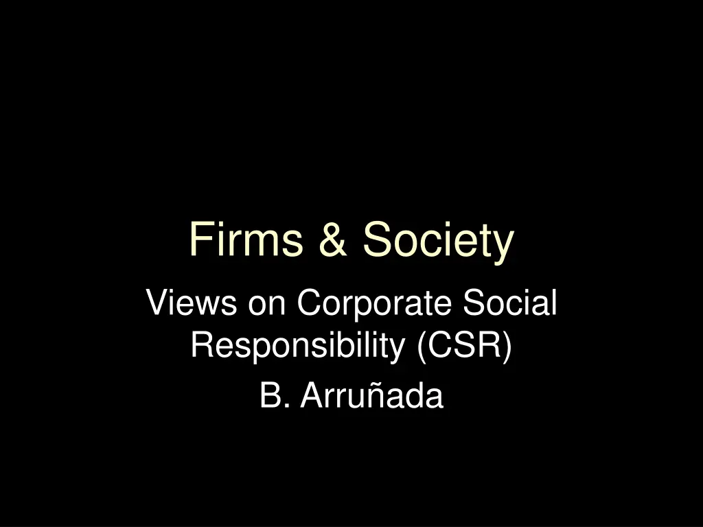 firms society views on corporate social