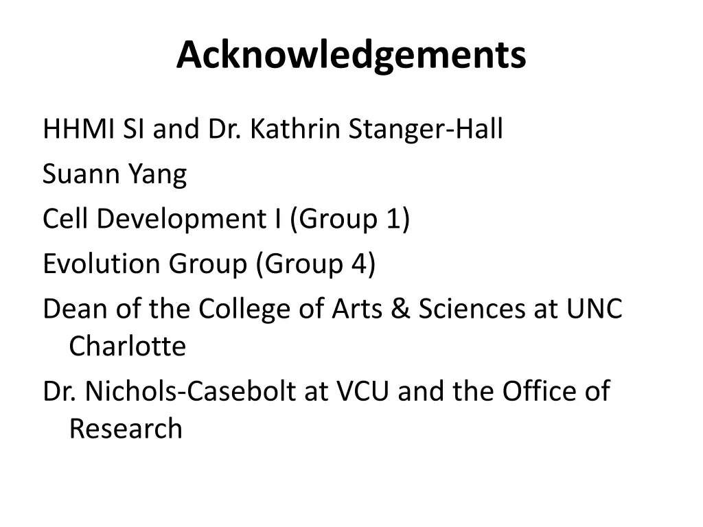 acknowledgements