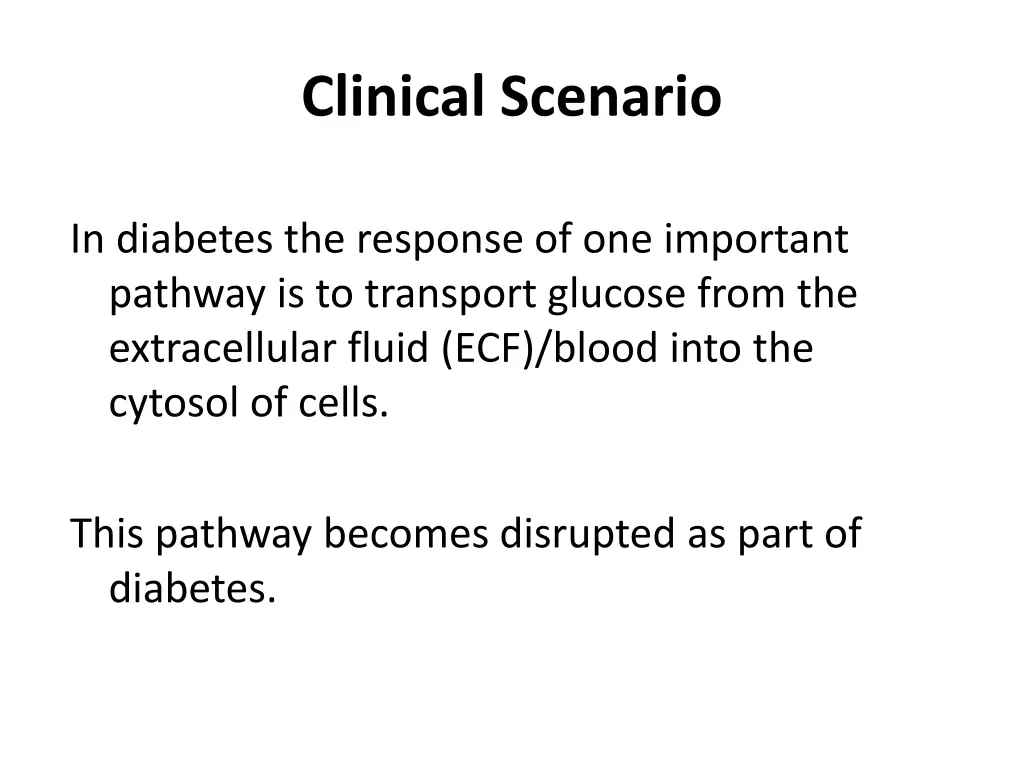 clinical scenario
