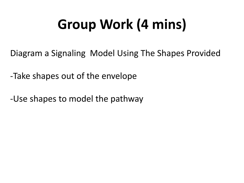 group work 4 mins