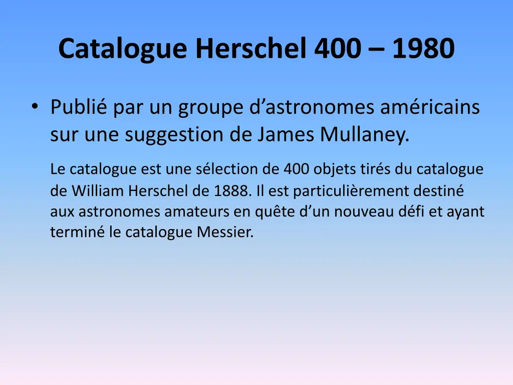 catalogue herschel 400 1980