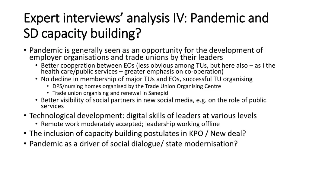 expert interviews analysis iv pandemic and expert
