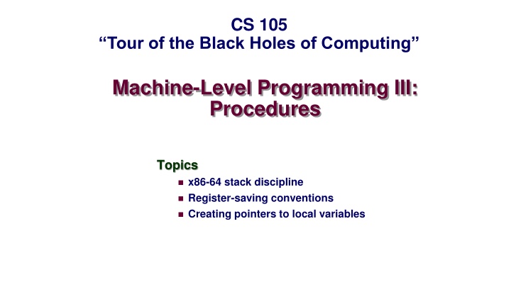 cs 105