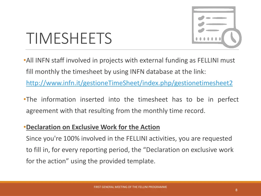 timesheets