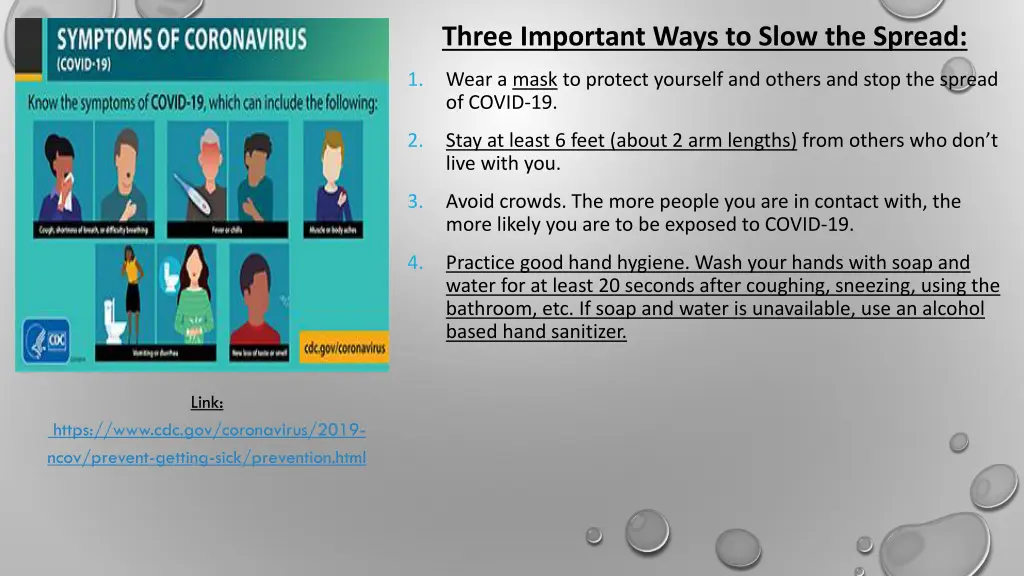 three important ways to slow the spread
