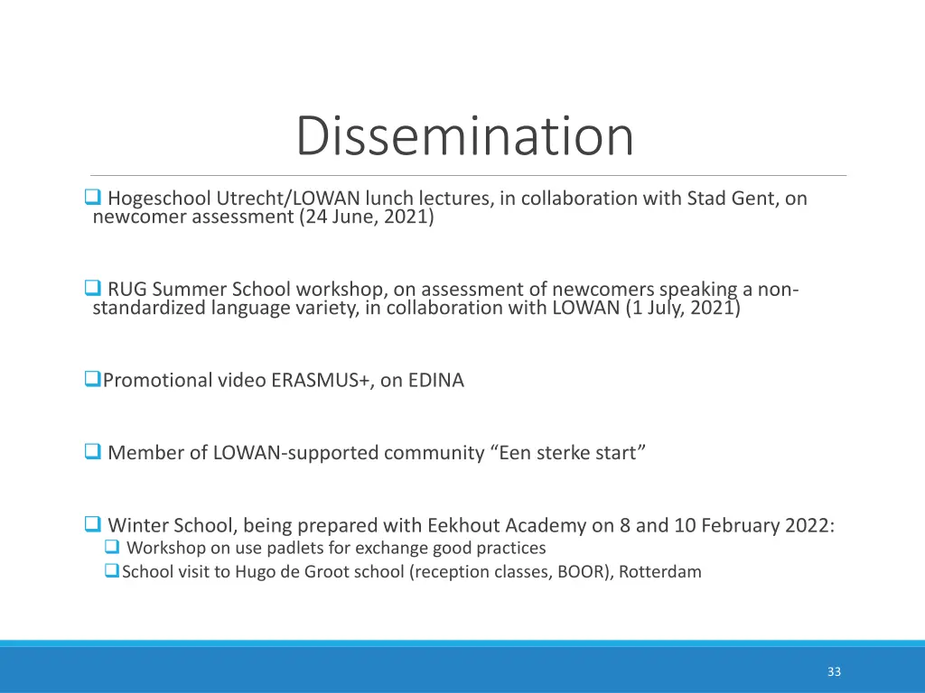 dissemination