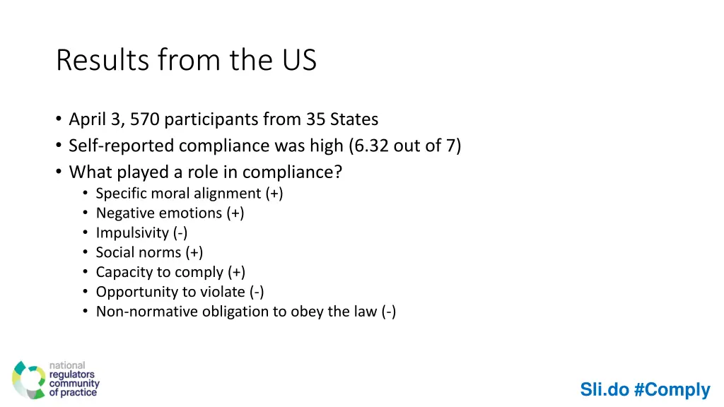 results from the us